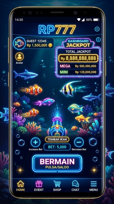 Cuplikan layar menu unduhan rp777 untuk perangkat Android